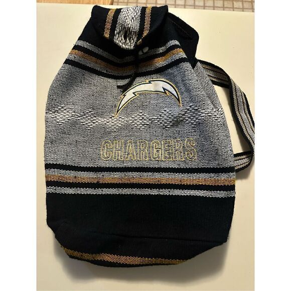 Los Angeles Chargers NFL Backpack School Knitted Embroidered Drawstring - Picture 8 of 11